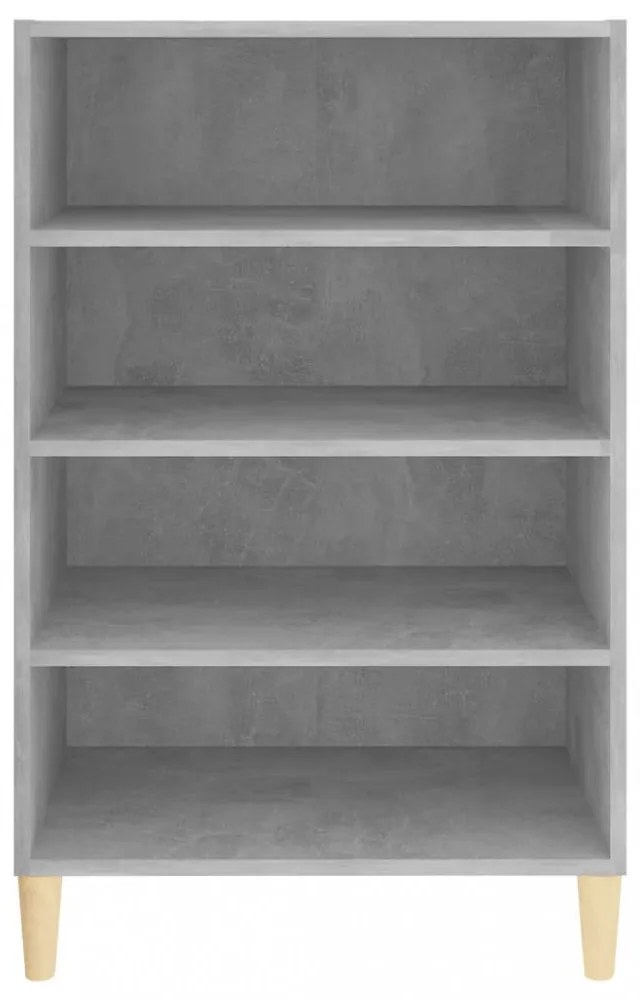 betonszürke szerelt fa tálalószekrény 57 x 35 x 90 cm
