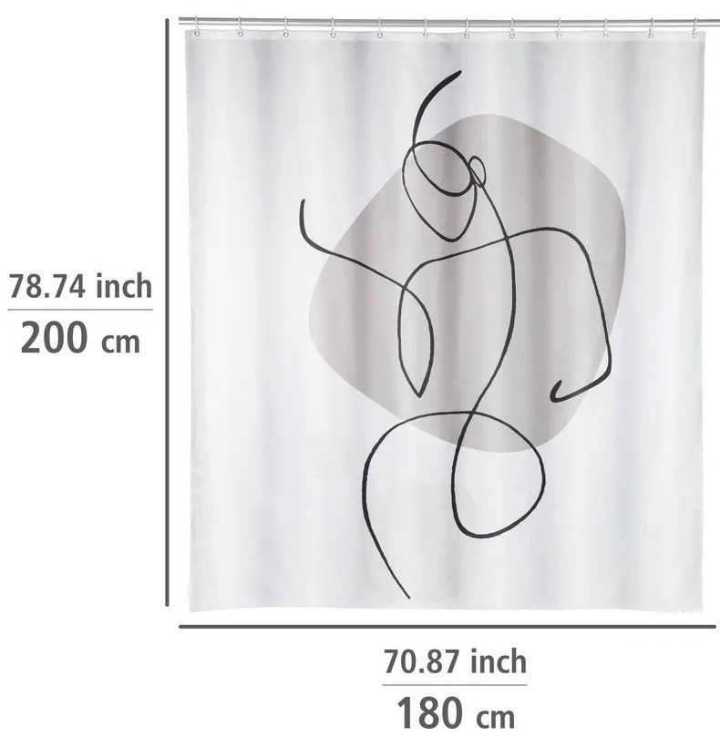 Zuhanyfüggöny 180x200 cm Ladyline – Wenko