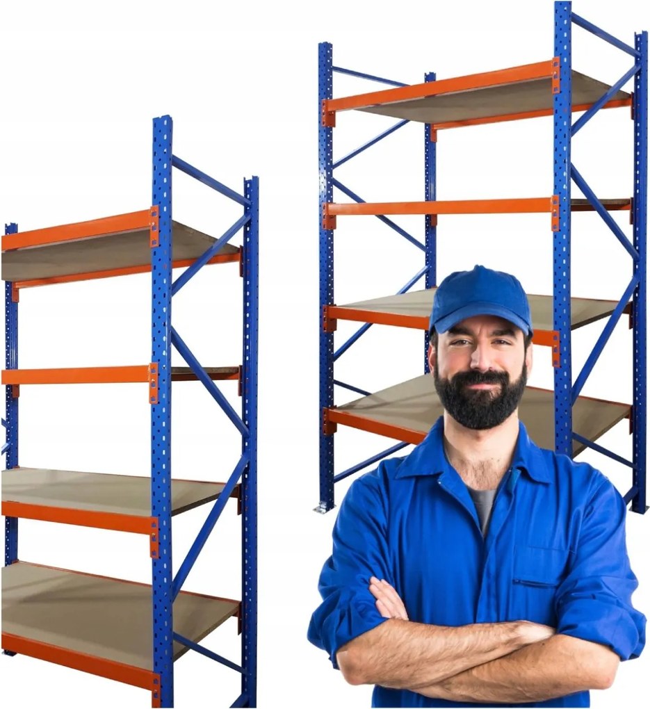 Fém Tároló Állvány Strapabíró Ipari 4 Polc H=2500MM MRC-22