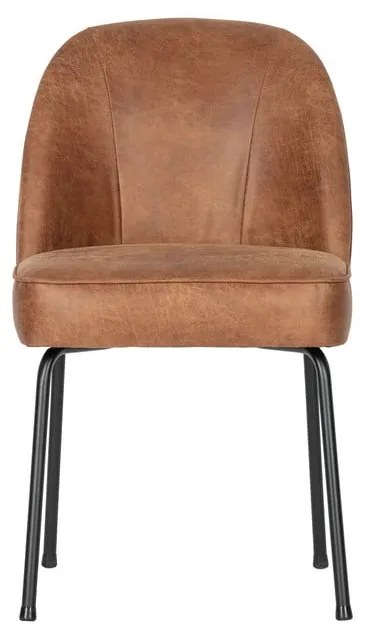 Konyakbarna bőr étkezőszék szett 2 db-os Vogue – WOOOD