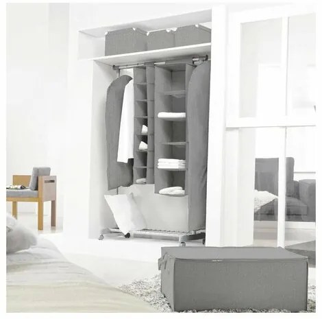 Compactor Boston ruhazsák öltönyökhöz és hosszú ruhákhoz, 60 x 137 cm, szürke, L