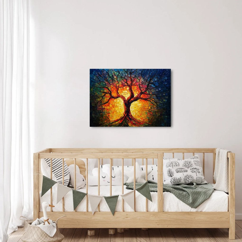 Kép - Az élet fája mozaikban (70x50 cm)