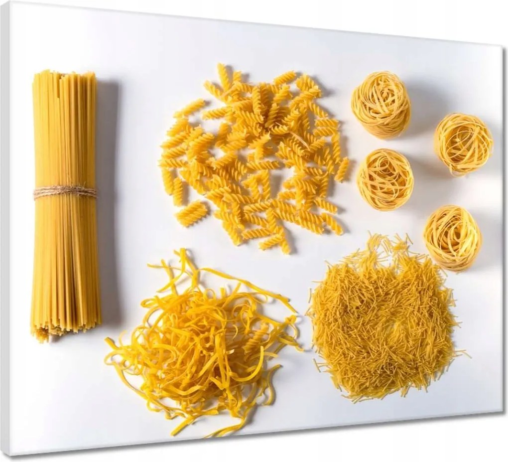 Vászonkép 50x40 Különböző tészták készlet