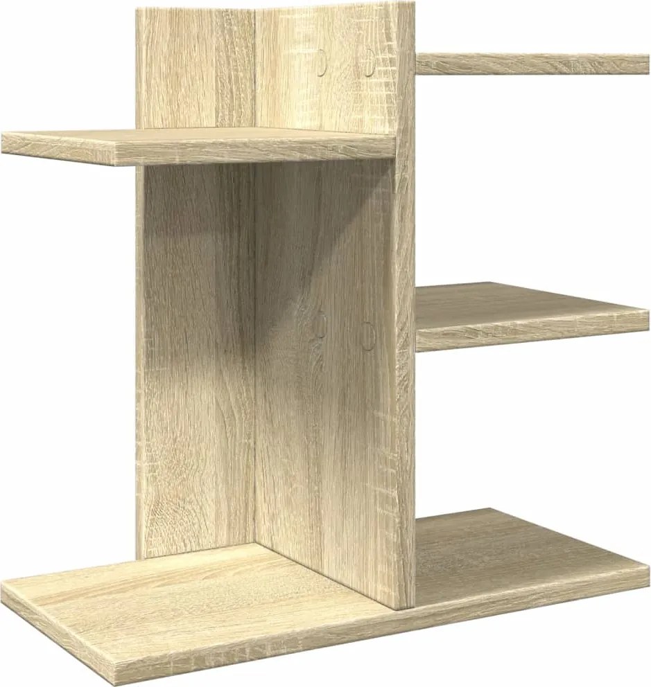 vidaXL sonoma tölgy színű szerelt fa asztali szervező 42x21,5x42 cm