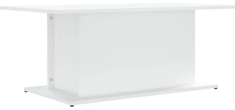 Fehér szerelt fa dohányzóasztal 102x55,5x40 cm
