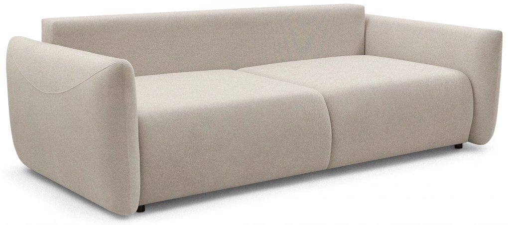 Calma kihúzható kanapé - bézs vízlepergető kötött szövet Curio 09