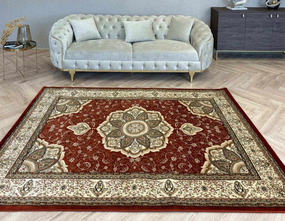 Aristocrat 0083 klasszikus mintájú világos piros szőnyeg 120x170 cm