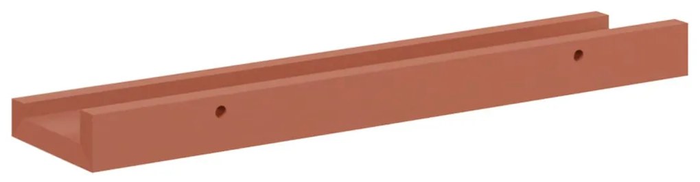 vidaXL Falpolc polcokkal tárolóval 4 pcs Piros 40 x 9 x 3 cm Faanyag