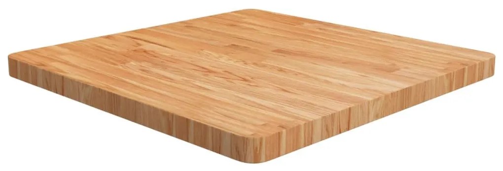 világosbarna kezelt tömör tölgyfa négyzet asztallap 70x70x4 cm