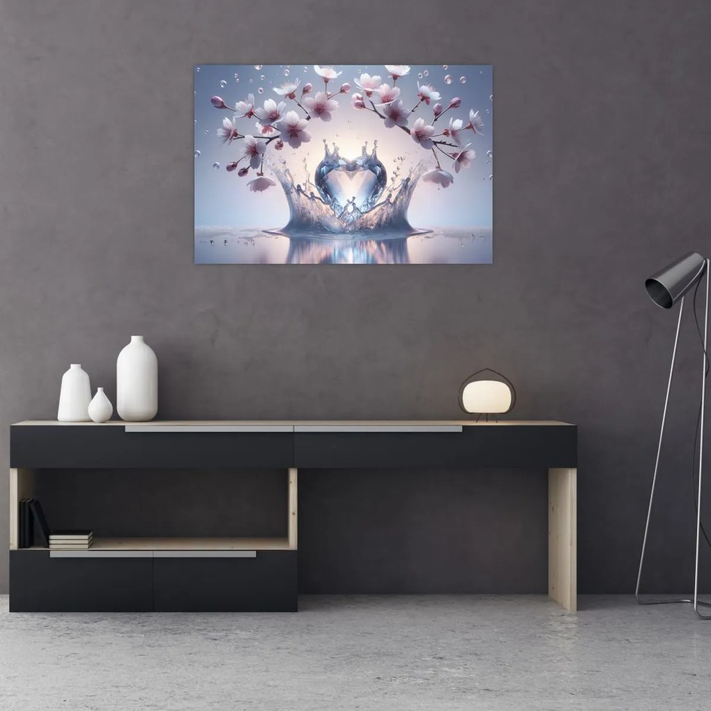 Kép - Gyémánt szív (90x60 cm)