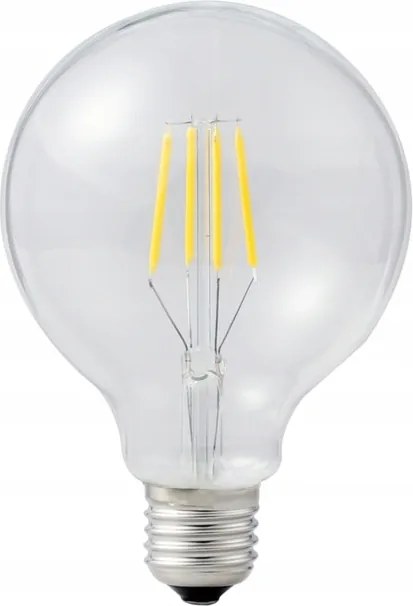 Izzó E27 filament Led 8W nagy dekoratív G80 fehér Meleg Buborék