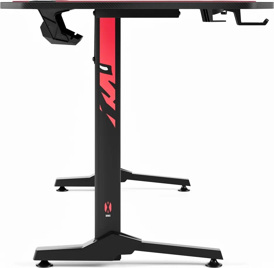 Gamer asztal 160 cm fekete: Diablo X-Mate 1600