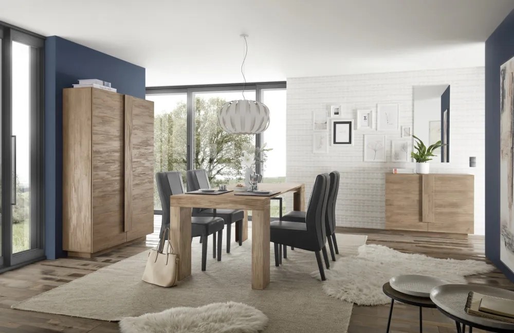 Jupiter 2 ajtós komód mercure tölgy 120 cm