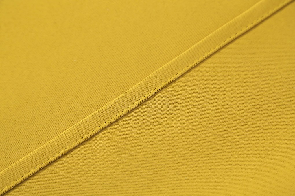 OXFORD sárga függöny 140x250 cm Felfüggesztés: Fém gyűrűk