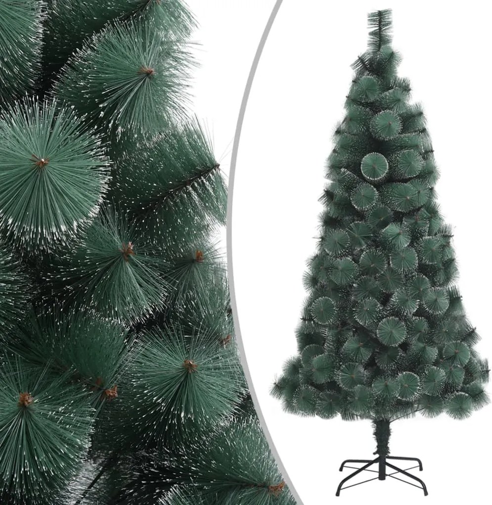 vidaXL zöld PET műkarácsonyfa állvánnyal 120 cm