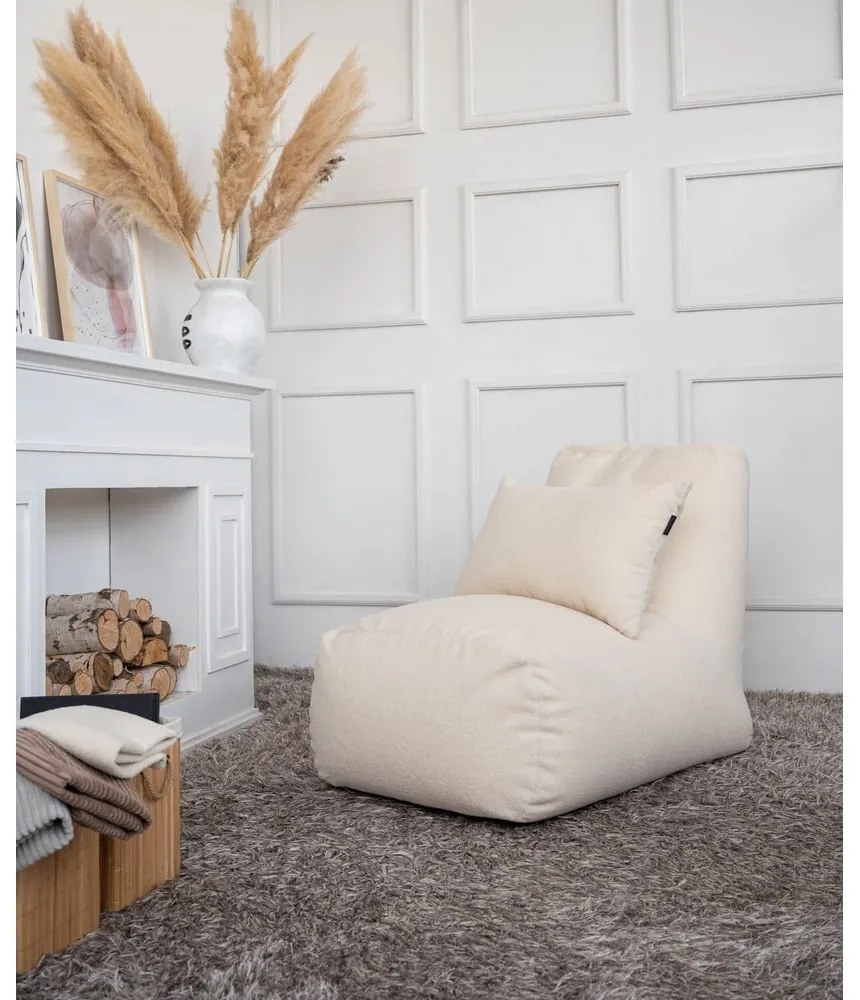 Világosszürke babzsákfotel Tube – SLOWDOWN