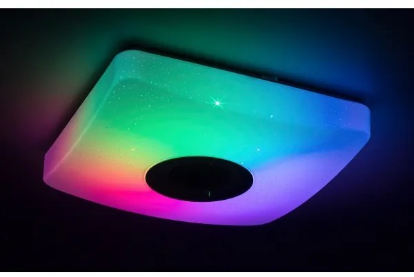 Rabalux - RGB LED dimmelhető mennyezeti lámpatest hangszóróval LED/18W/230V + távirányító