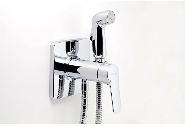 Novaservis-Bidécsap permetezővel rejtett beépítéshez METALIA fényezett króm