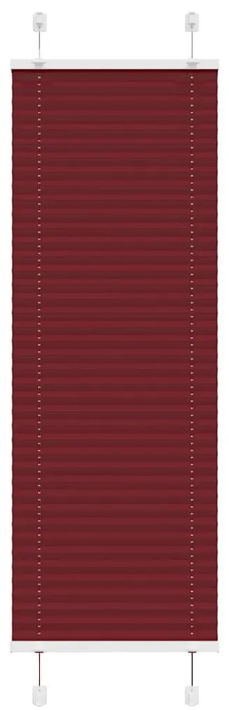 pliszírozott redőny Bordeaux piros 45x100 cm Szövetszélesség