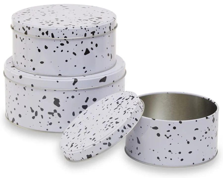 Süteménytartó fém doboz szett 3 db-os Speckled – Premier Housewares