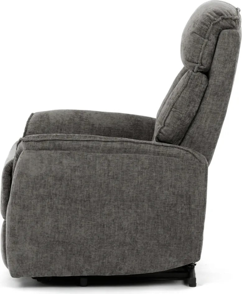 Szürke elektromos relaxfotel kábeles vezérléssel, szövet kárpitozással, TV-H9727 GREY2
