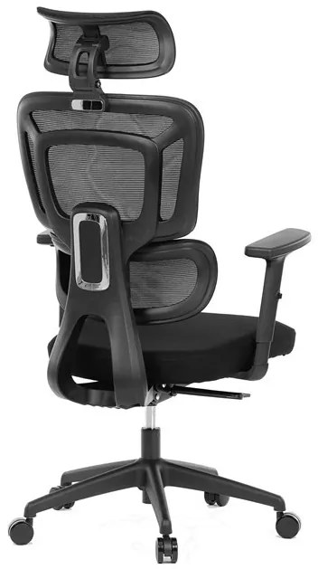 Kancelářská židle, synchronní mechanismus, černá síťovina, KA-Y358 BK