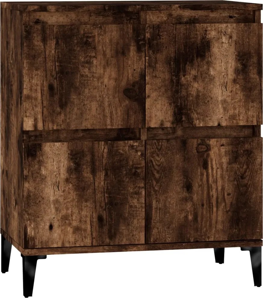 vidaXL füstös tölgy színű szerelt fa tálalószekrény 60 x 35 x 70 cm