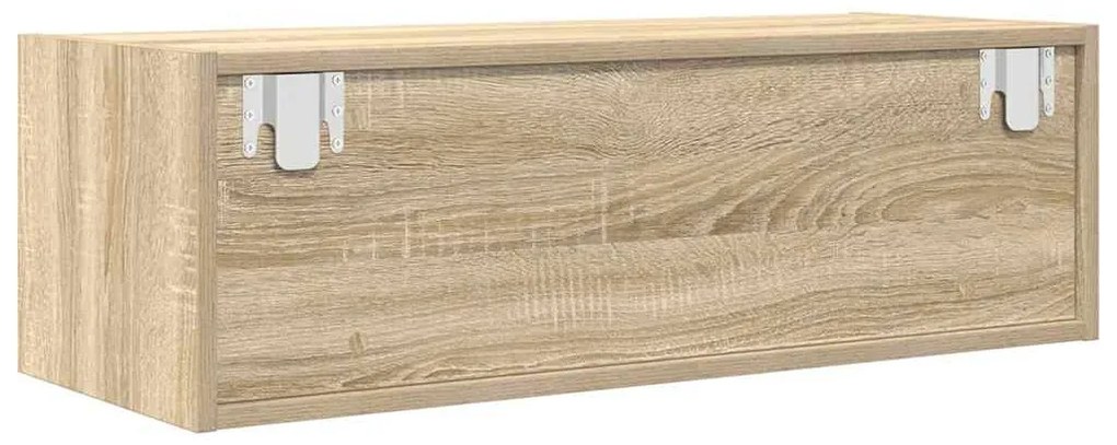 2 db sonoma tölgy színű szerelt fa TV-szekrény 80x31x25,5 cm