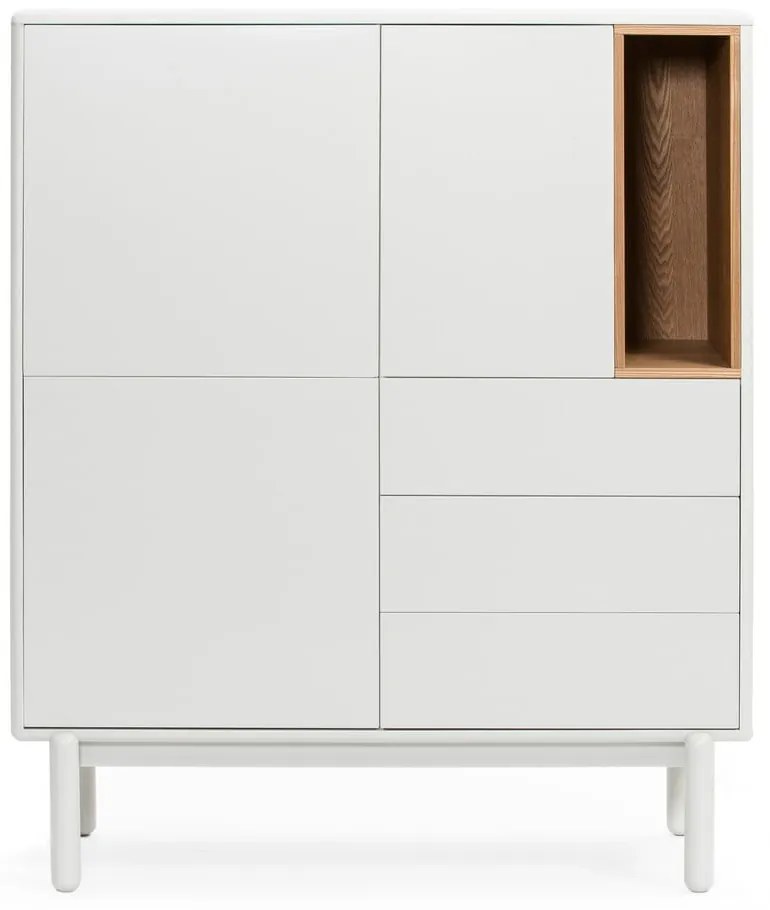 Fehér komód 100x120x40 cm Corvo – Teulat