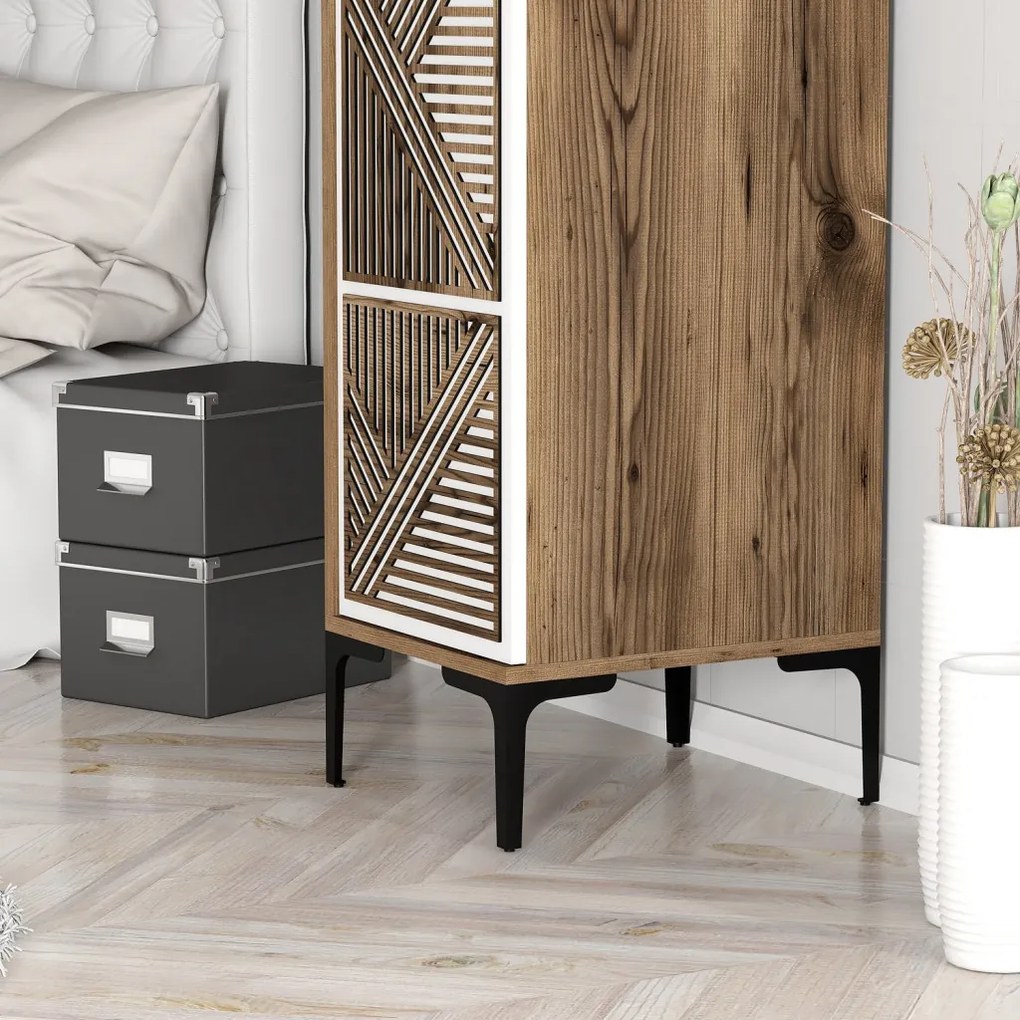 Kumsal P - Walnut, White
