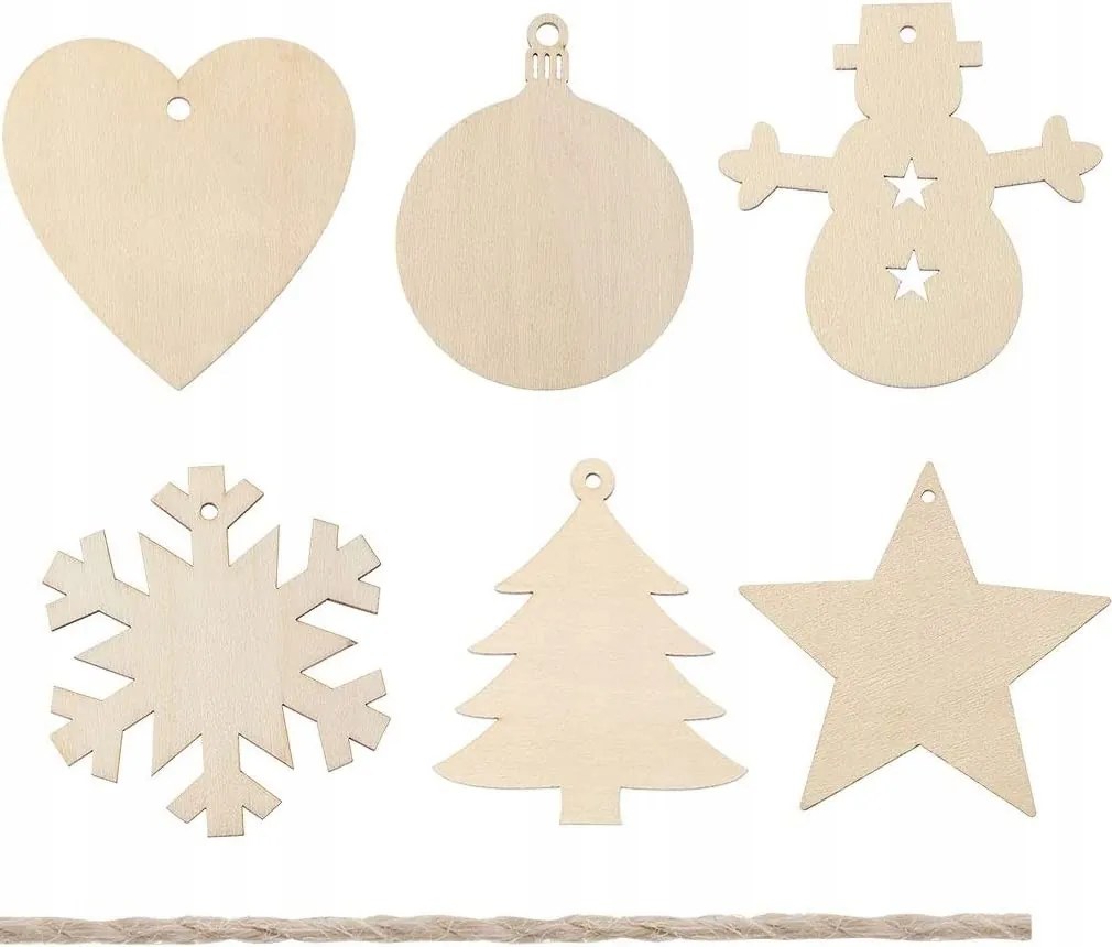 Karácsonyfadísz MIX Felakasztható Öko 18db 5cm