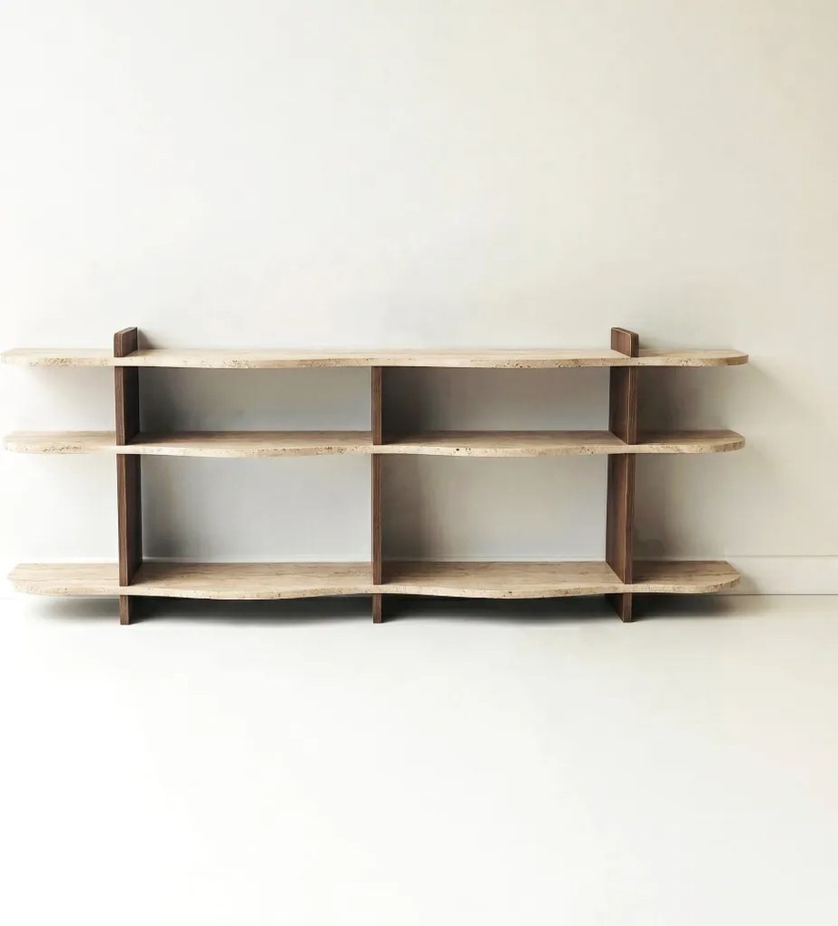 Flusso - Travertine, Walnut