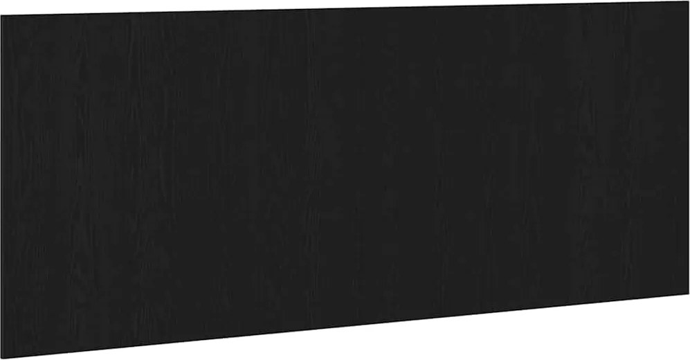 vidaXL Ágyszerkezet Fejtámla Fekete tölgy 160 x 1.5 x 80.5 cm Faanyag