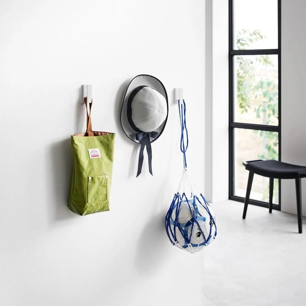 Fehér fali fém akasztó szett 3 db-os Tower – YAMAZAKI