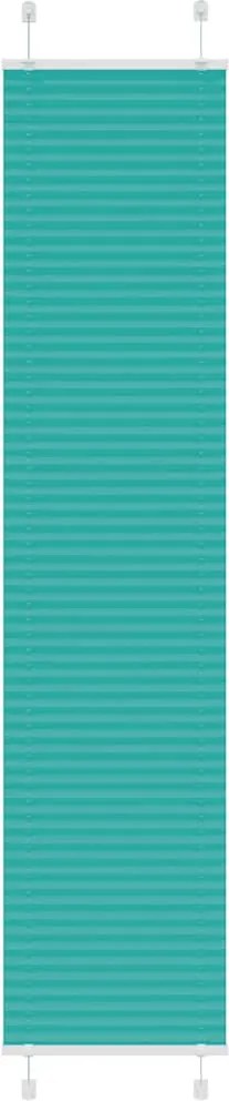 vidaXL pliszírozott redőny Benzinzöld 50x200 cm szövetszélesség