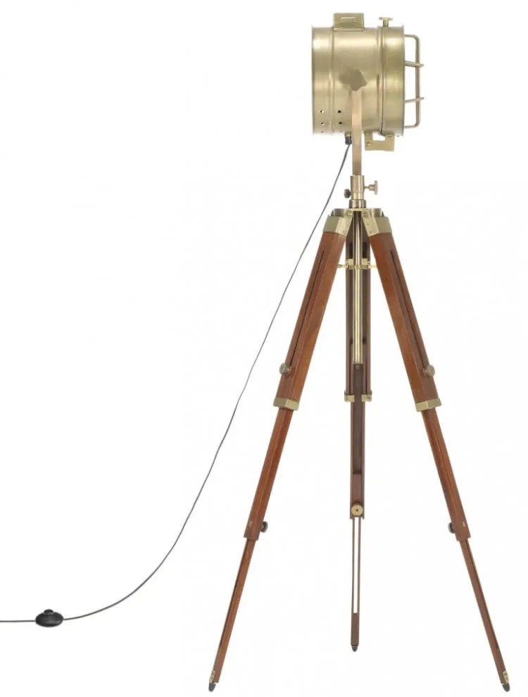 háromlábú tömör mangófa állólámpa 165 cm