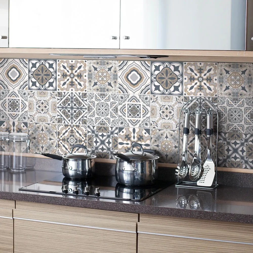 Giacomo 24 db-os dekor falmatrica szett, 15 x 15 cm - Ambiance