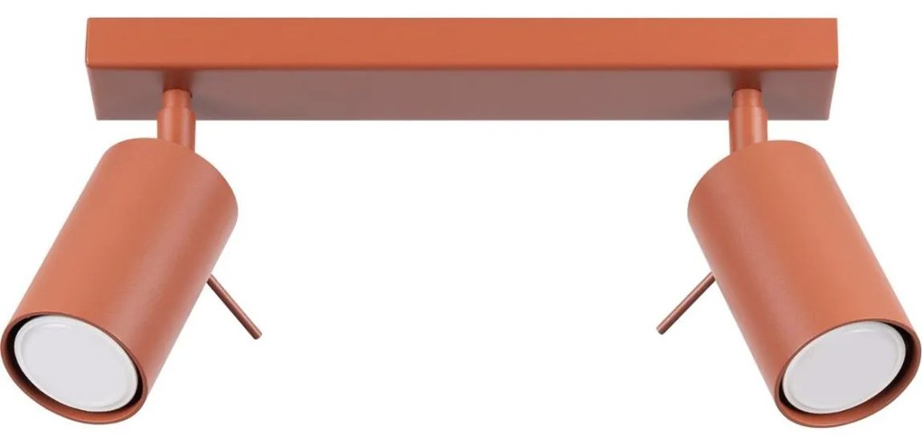 Sollux SL.1507 - Spotlámpa RING 2xGU10/10W/230V piros