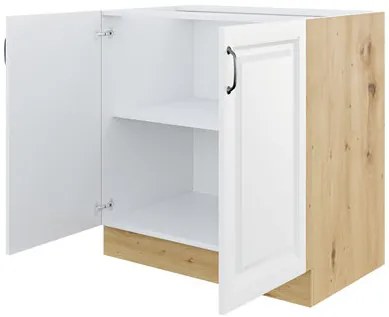 Alsó konyhaszekrény Vintageline 80 D 2F BB (fehér) . 1103347