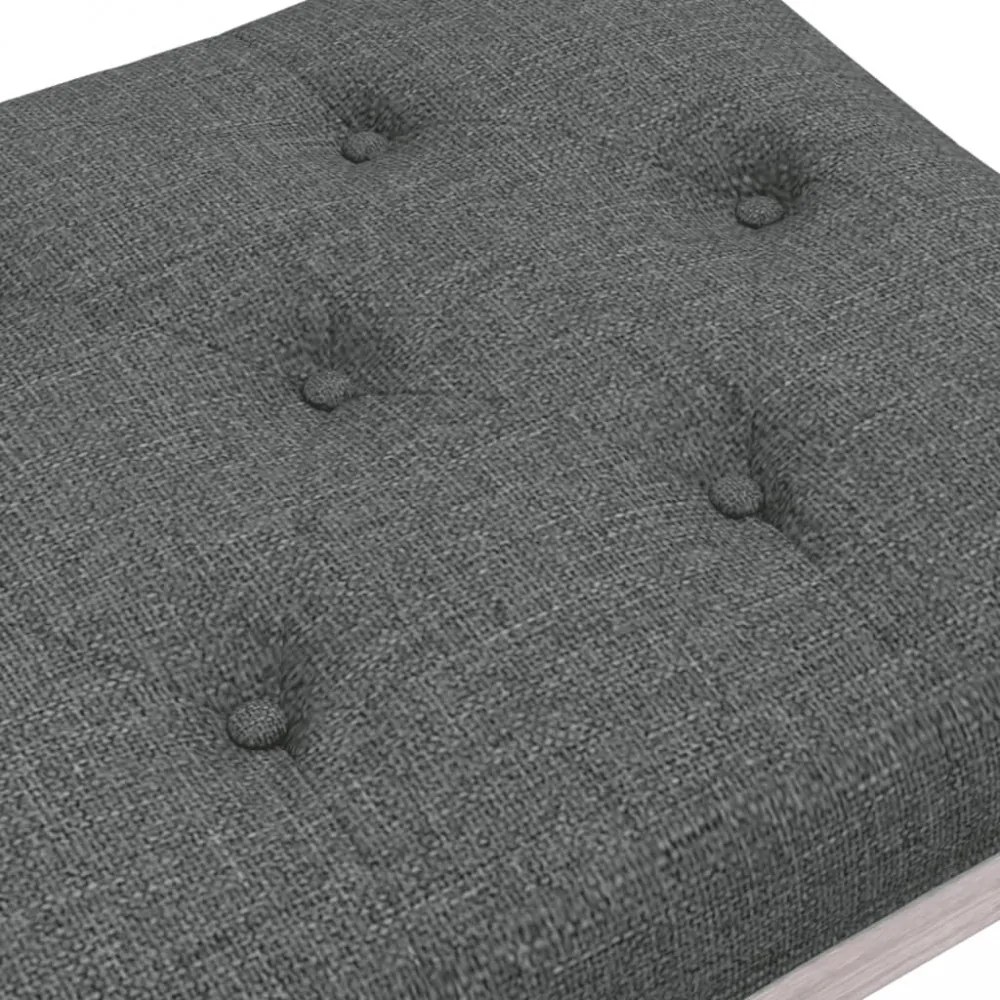 sötétszürke szövetpad 110x40x49 cm
