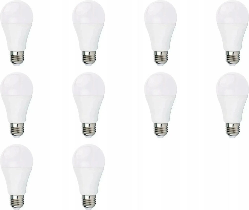 Led izzó Led Klasszikus E27 Nagy Menetes 10W 6500K Hideg 10 db-os szett