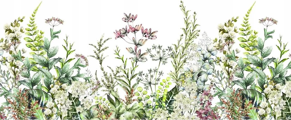 Méretre szabott tapéta rét, mezei virágok Méretre