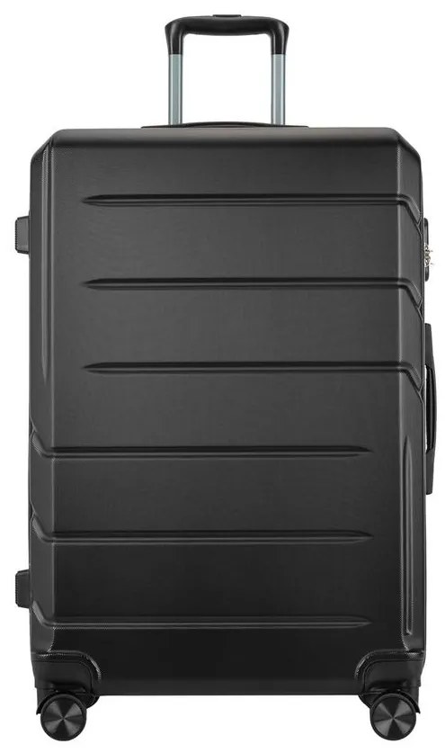 BONTOUR “SPINNER” Nagy Duplakerekes Gurulós bőrönd, 76x50,5x29,5 cm, Fekete