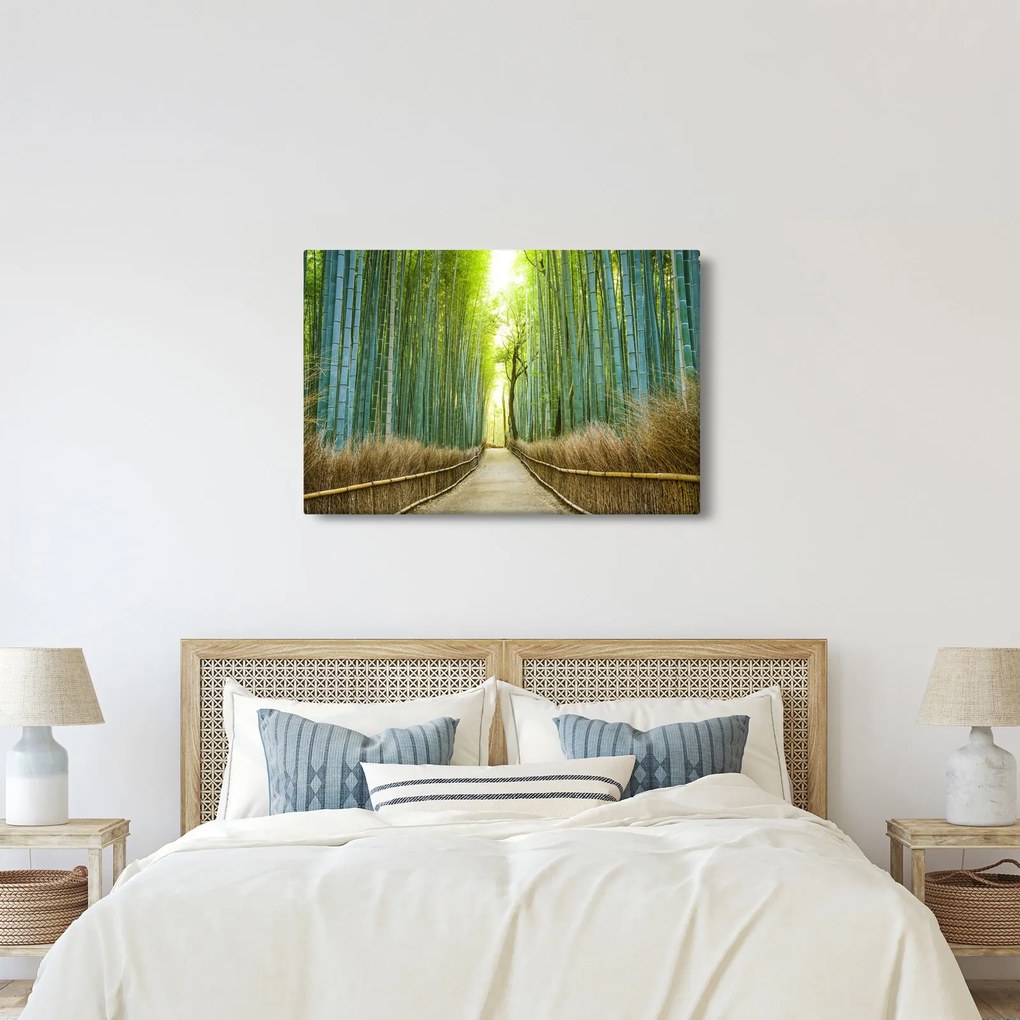 Kép - Bambusz erdő (90x60 cm)