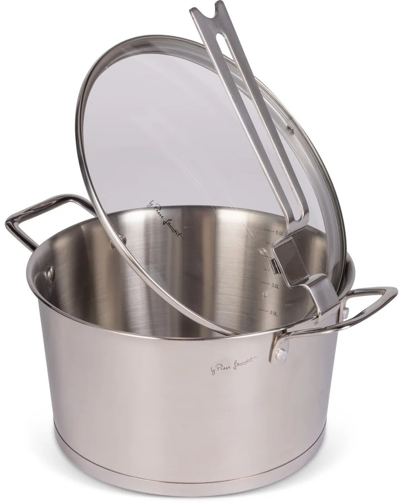 Lamart LT1276 fedeles serpenyő Conic átmérő 24 xmagasság 13 cm