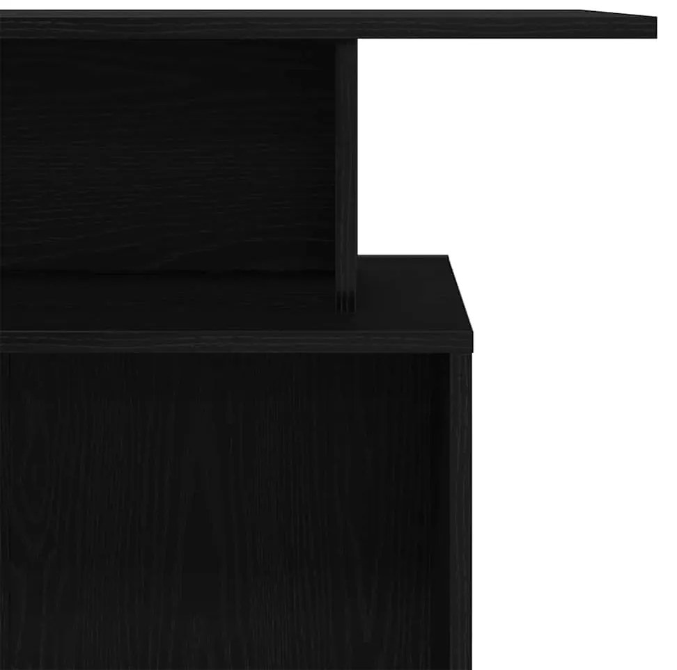 fekete, rétegelt fa recepciós asztal 100 x 40 x 104 cm
