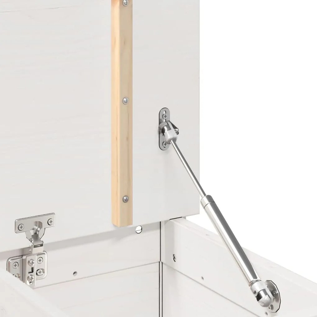 fehér tömör fenyőfa pad 110 x 41 x 76,5 cm