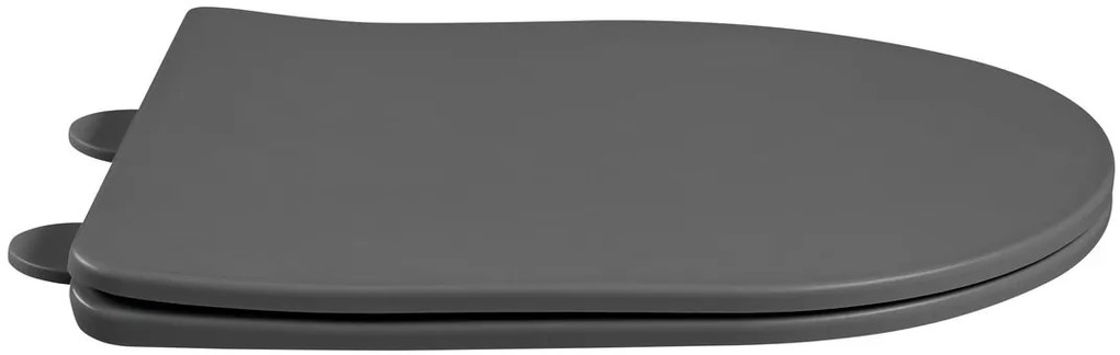 Sapho Sapho, PACO WC-ülőke, SLIM, Soft Close, Easy Take, szürke szőnyeg, PCS1012GR