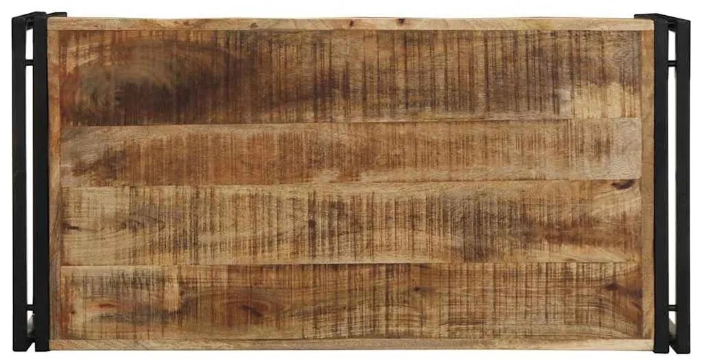 Tömör nyers mangófa dohányzóasztal 100 x 50 x 35 cm