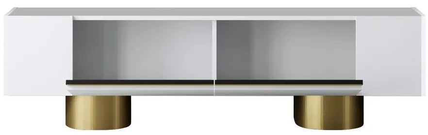 TV szekrény Bohem - White, Gold
